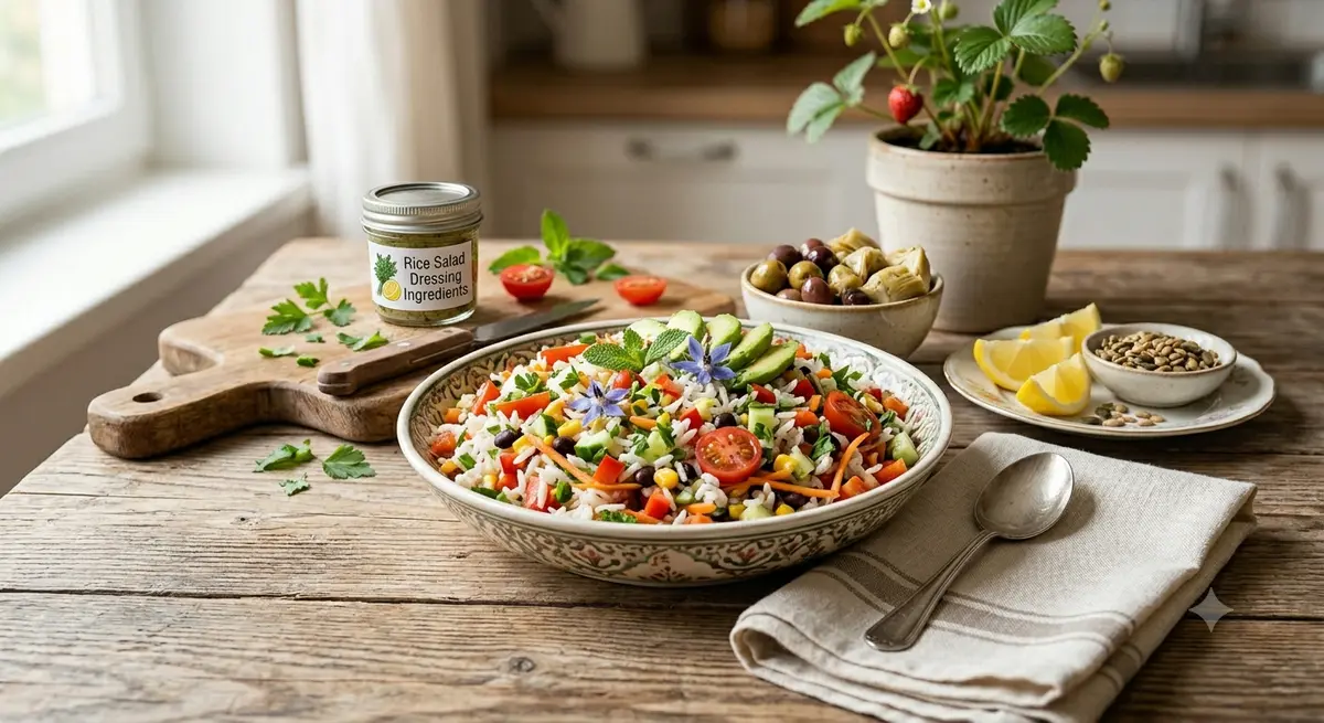 Fresh Vegan Rice Salad
